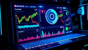 AICoin platform featuring live crypto market charts, real-time alerts, and secure trading interface for cryptocurrency investors.