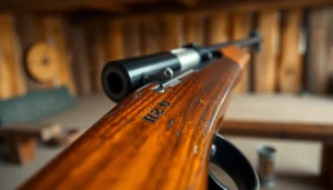 A detailed shot of the iconic 32WIN cartridge in a classic Winchester rifle, highlighting craftsmanship and historical appeal.