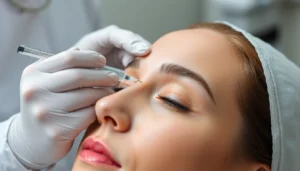 Botox Behandlung: Fachkundige Injektion für glatte, jugendliche Haut vom Experten sichtbar gemacht