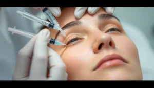 Botox Behandlung: Expert injection procedure for smooth, youthful skin in a modern clinic setting.