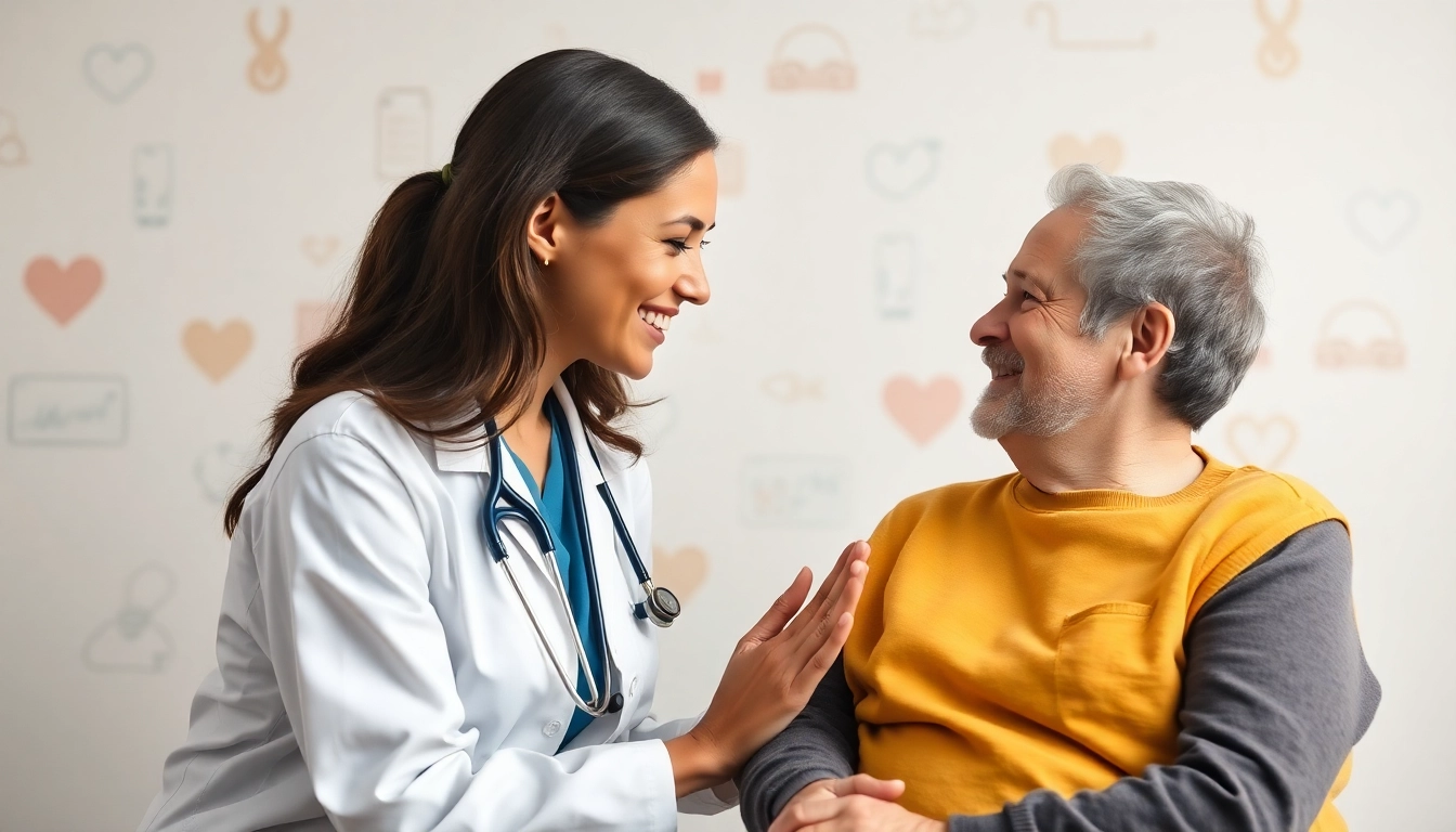 Effective treatment for drug addiction with caring professionals helping a patient towards recovery in a supportive environment.