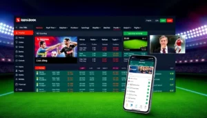 Reddy Anna Book: User engaging with live sports betting on mobile, vibrant odds display, fast interface, and secure transactions for Indian bettors.