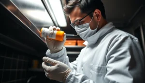 Kakkerlakken bestrijden: Professional treatment with gel bait in a hygienic kitchen environment for pest eradication.