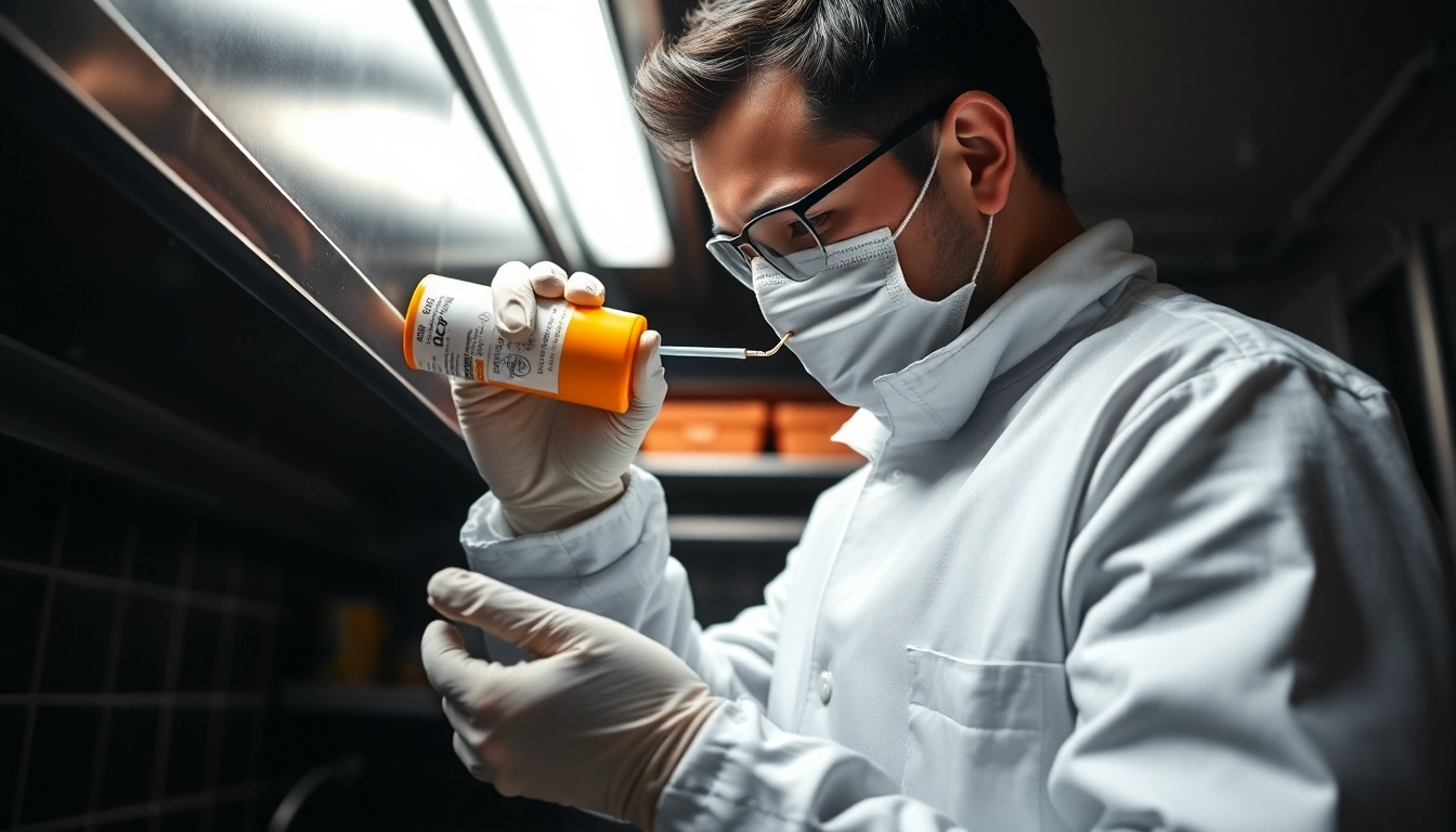 Kakkerlakken bestrijden: Professional treatment with gel bait in a hygienic kitchen environment for pest eradication.