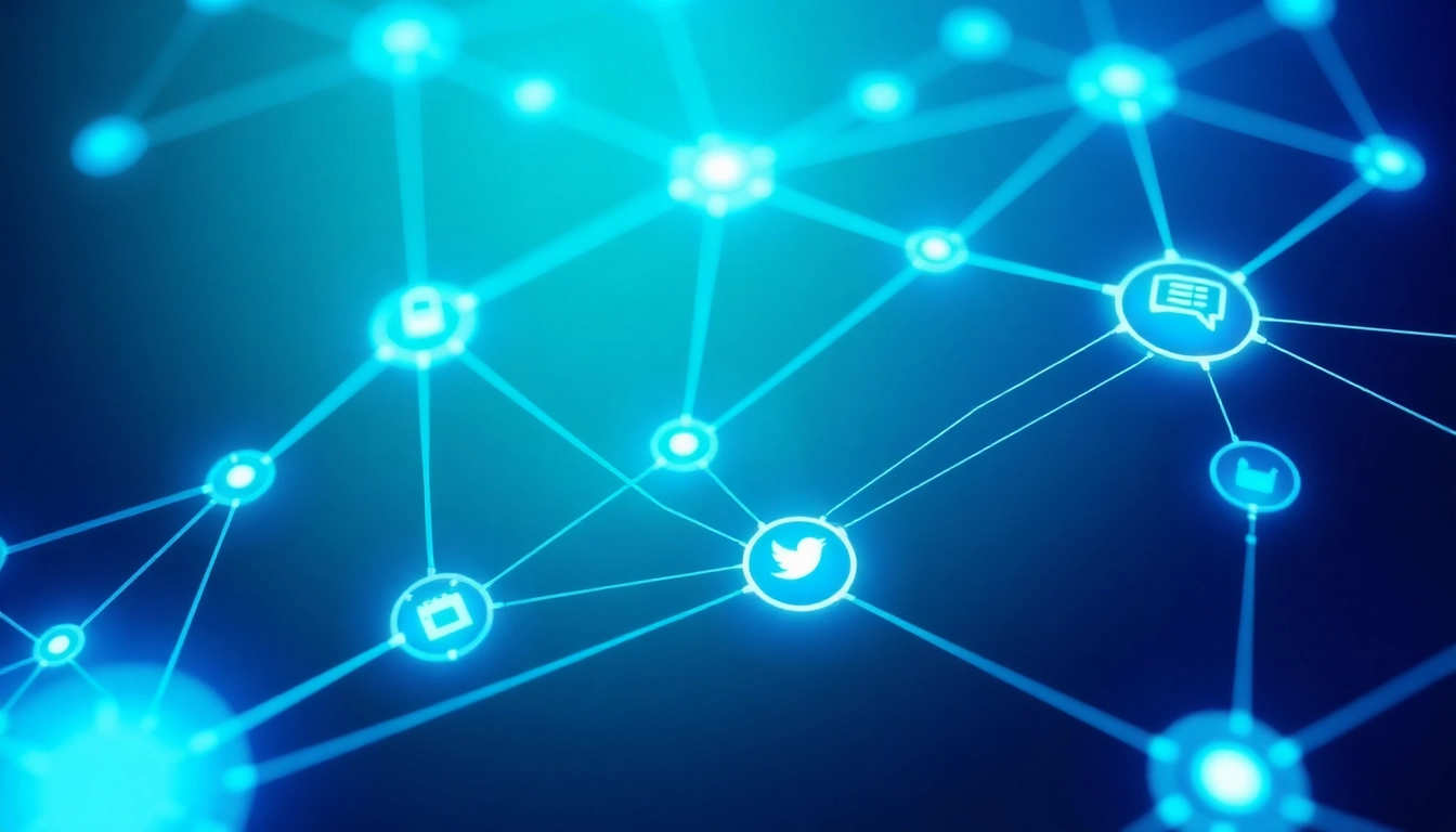 Liên minh KJC logo displayed within a vibrant, interconnected digital network, symbolizing technological innovation and strategic collaboration.