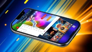 Kheloyaar online betting platform featuring vibrant sports and casino game screens for engaging