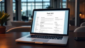 Skilled CV writing techniques showcased on a computer screen during professional resume